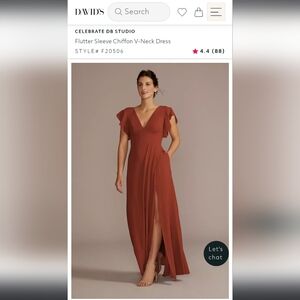 David's Bridal Bridesmaid Dress, Size 20